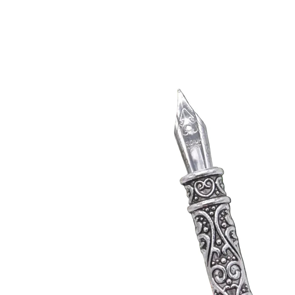 Feder Dip Pen Set für Kalligrafie – Schreibfeder aus Metall mit Tinte